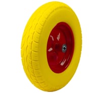 Колесо к тачке СИЛАЧ полиуретановое 4.00-8 ,12мм (5/90) 024679