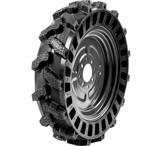 Колесо к мотоблоку ВАРЯГ цельнолитое 4.00-8, диск 8 отверстий (2/84) 026444