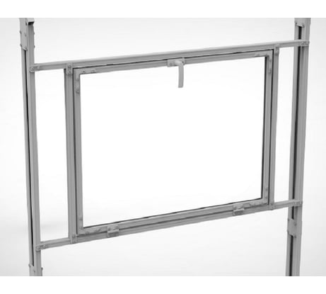 Боковая форточка каркас для теплицы (3x2х2.43 м; оцинкованная; краб шаг 1 м) AGRUS ForBKPr1.0