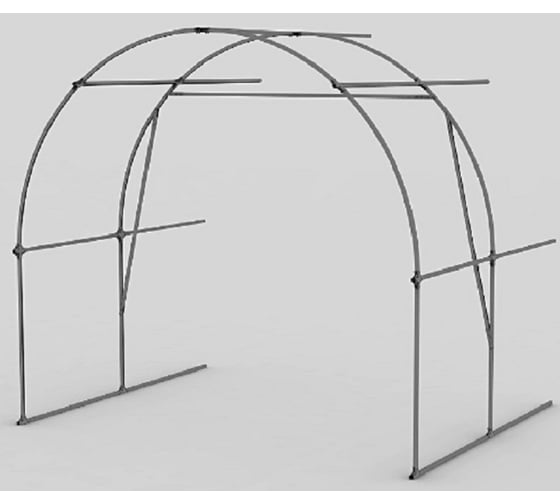 Удлинение арочное каркас (2.5x2х2.27 м; оцинкованное; краб шаг 1 м) AGRUS ArUd2.5x6x2.27ш1,0 1