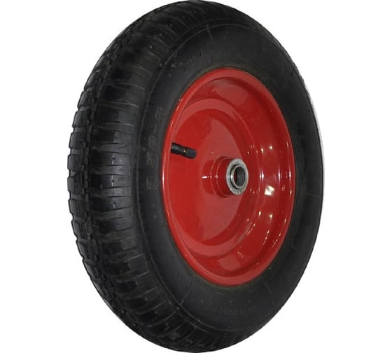 Колесо надувное HAUSKRAFTER чёрное 3,50-8 d-16, усиленное для 2х колёсных тележек 50362