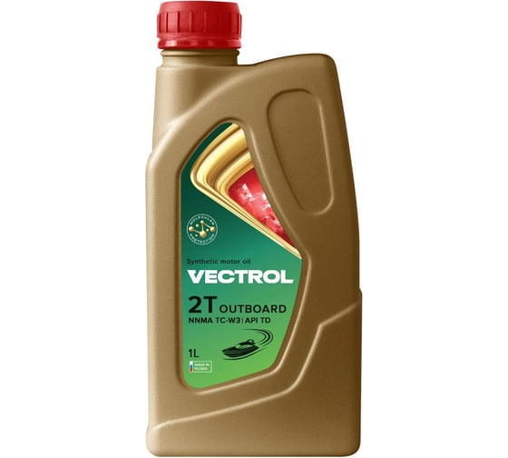 Моторное масло для двухтактных двигателей VECTROL 2T Outboard TC-W3 1 л ve3162