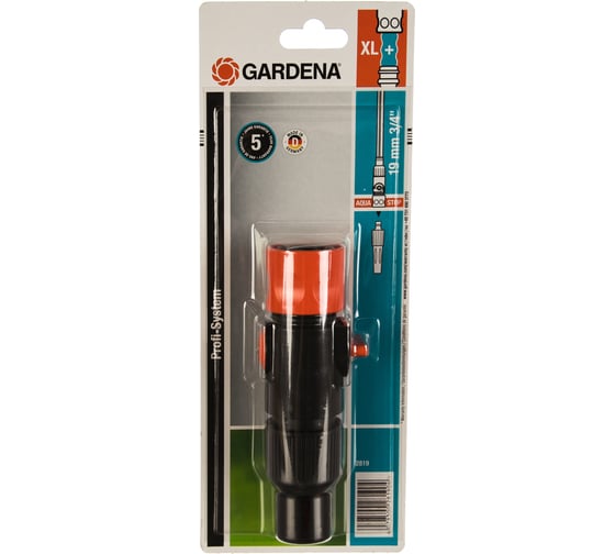 Коннектор с регулятором «Профи» Maxi-Flow 3/4" Gardena 02819-20.000.00