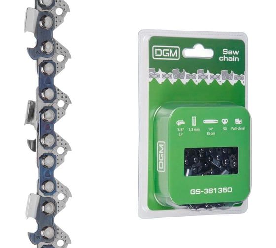 Цепь DGM 35 см 14" 3/8" LP 1.3 мм 50 звеньев GS-381350 ЦИ-4438349097