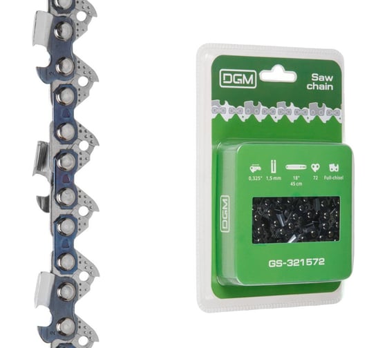Цепь DGM 45 см 18" 0.325" 1.5 мм 72 звена GS-321572 ЦИ-0116690560