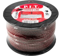 Леска для триммеров P.I.T. двухцветная 3LB 2.4 мм, бухта 340м ATML01-D24L