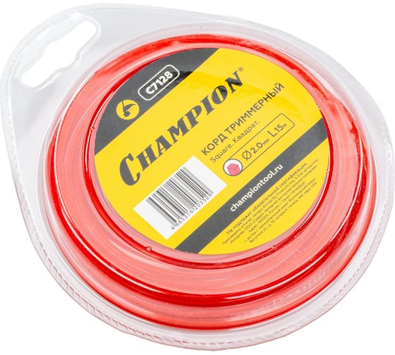 Корд триммерный Champion Square 2.0мм_ 15м (квадрат) C7128
