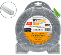 Леска REZER Ultra-pro DUAL-CUT 3.3мм, 39м квадрат 03.007.00166