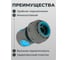 Соединитель для шланга POLYAGRO 3/4 обрезиненный быстросъемный, AQUA 7580110 4