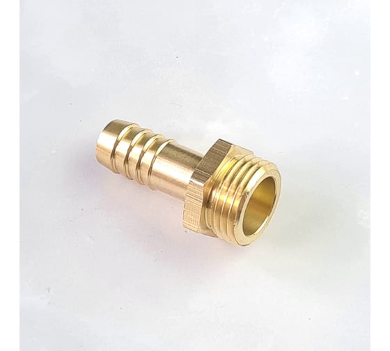 Наконечник латунный НР 1/2" - елочка 12 мм + хомут Профитт 4823464