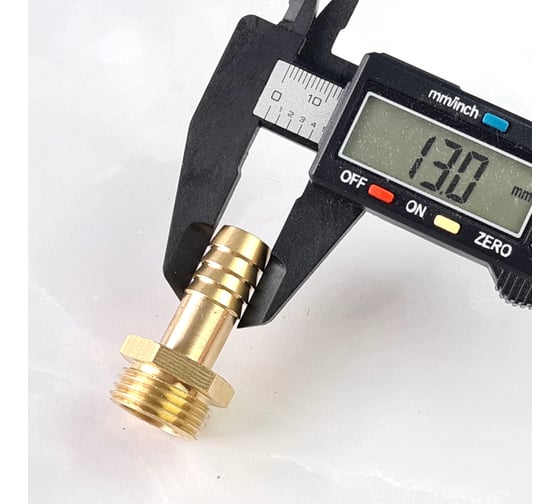 Наконечник латунный НР 1/2" - елочка 12 мм + хомут Профитт 4823464