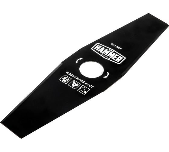 Нож 223-024 (230х1.6х25.4 мм; 2 зуба) для триммера Hammer 586886