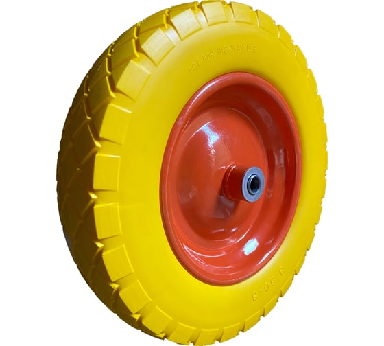 Колесо W13-350/8 16 мм для тачки садовой полиуретановое СТИНКО W13-350/8-16PU