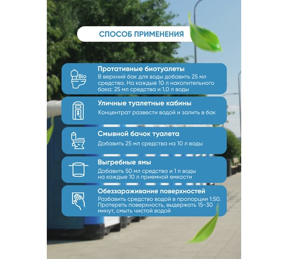 Средство для септиков биотуалетов концентрированное Latrin 5 л CleanBox 13275