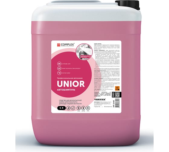 Бесконтактный автошампунь для воды средней жесткости Unior 5 л Complex 11415 1