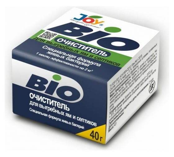 Очиститель выгребных ям и септиков Bio 40 г Joy 4607043131690 1