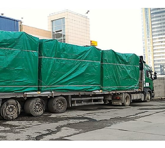 Защитный тент СИМАЛЕНД 90г/м2, УФ, 2x3м, тарпаулин, зеленый 3405667