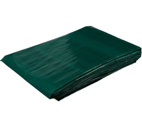 Защитный тент СИМАЛЕНД 120г/м2, УФ, 4x5м, тарпаулин, зеленый-серебро 3405675