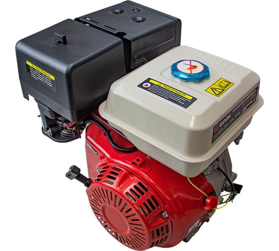 Двигатель бензиновый Edon GE-25/390 (188F, 390 см³, 13.0 л.с/9.75 кВт, вал 25мм, ручной стартер) 51381