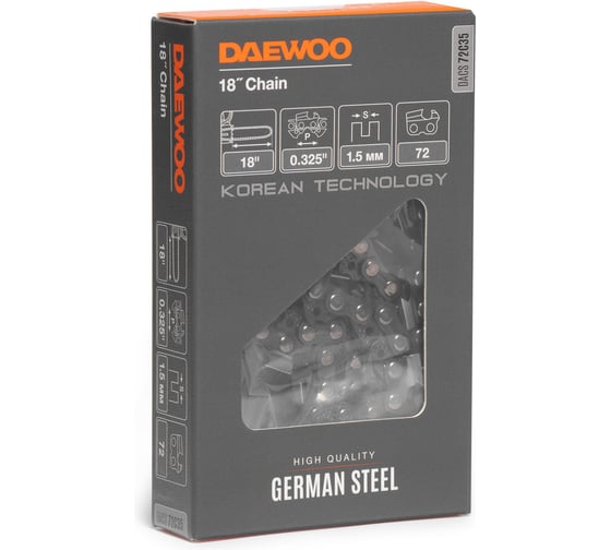 DЦепь пильная DAEWOO 72 звена, 0,325, 1,5 мм DACS 72C35
