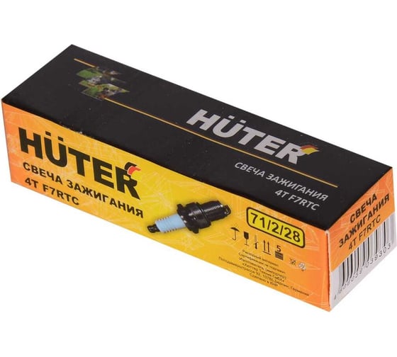 Свеча зажигания 4T F7RTC Huter 71/2/28
