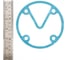 Прокладка головки цилиндра Rossvik D80 LB50, LB50В, LB75, LB75В 21154003 1