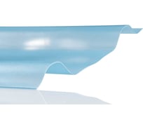 Композитный лист COMPOGLASS АЛМАЗ трапеция С-25, прозрачный голубой, матовый, 1,2 мм, 1150х2000 мм CG-00008635