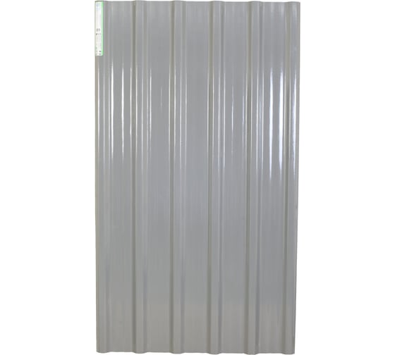 Композитный лист COMPOGLASS КРИСТАЛЛ трапеция С-25, графит RAL 7005, глянцевый, 0,8 мм, 1150х2000 мм CG-00008634
