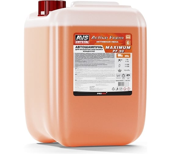 Автошампунь для б/к мойки Прохим AVS Active Foam 1:9-12 PF-90 MAXIMUM 20 кг A85261S