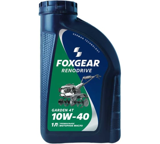 Моторное масло FOXGEAR RENODRIVE GARDEN 4T 10W-40, 1 л 0119181007