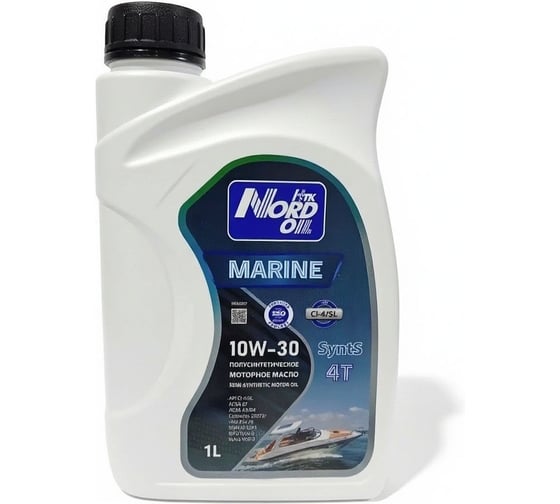 Масло NORD (1л) OIL MARINE 4T 10W-30 SyntS (стационарные) NRM057