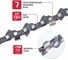 Цепь пильная P.I.T. для цепных пил ADVANCE 3/8-1,3-45, шина 12, для PKE20H-300A (), ASCH01-1245R 2