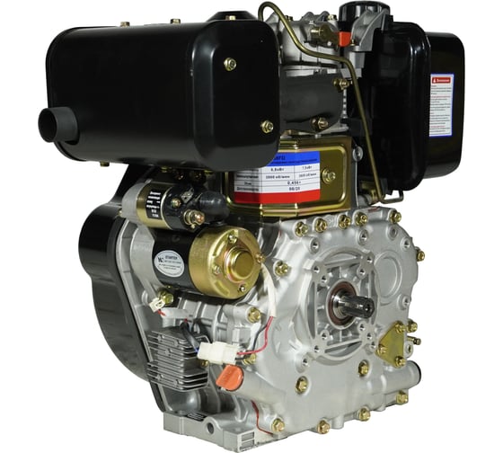 Двигатель Diesel 188FD D25, 6A шлицевой вал LIFAN 00-00003289