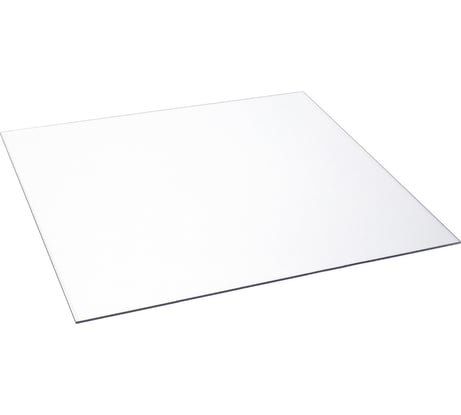 Поликарбонат монолитный прозрачный 3 мм, 500x500 мм Домовой Прошка 12739