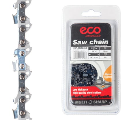 Цепь 35 см, 14", 3/8", 1.3 мм, 50 звеньев ECO CSP-38LTA350