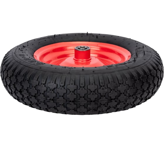 Колесо надувное 4.00-8", посадка 12x100 мм для тачки WB6418-1 ECO WB-P207