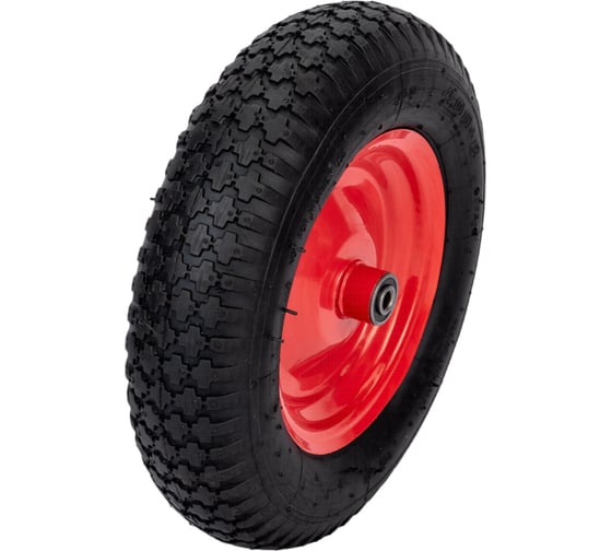 Колесо надувное 4.00-8", посадка 12x100 мм для тачки WB6418-1 ECO WB-P207