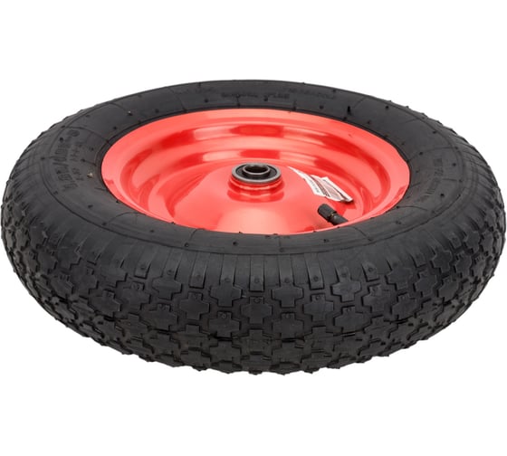 Колесо надувное 4.00-8", посадка 16x60 мм для тачки WB6820-2HD ECO WB-P206