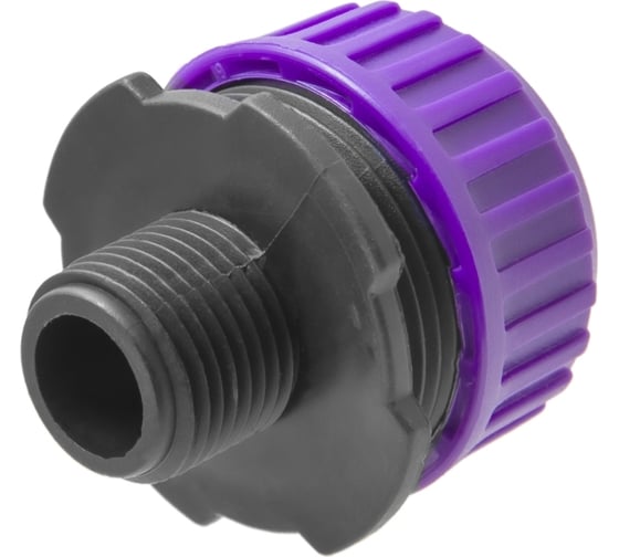 Адаптер для шланга переходной 3/4"-1/2", пластик MasterProf ДС.070877.ИМ