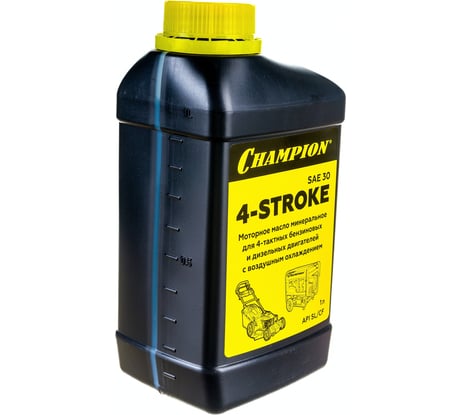 Масло минеральное (1 л; SAE 30) для 4-тактных двигателей Champion 952852