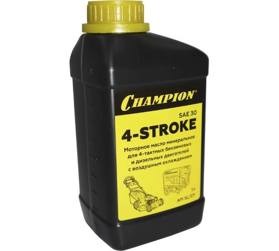 Масло минеральное (1 л; SAE 30) для 4-тактных двигателей Champion 952852