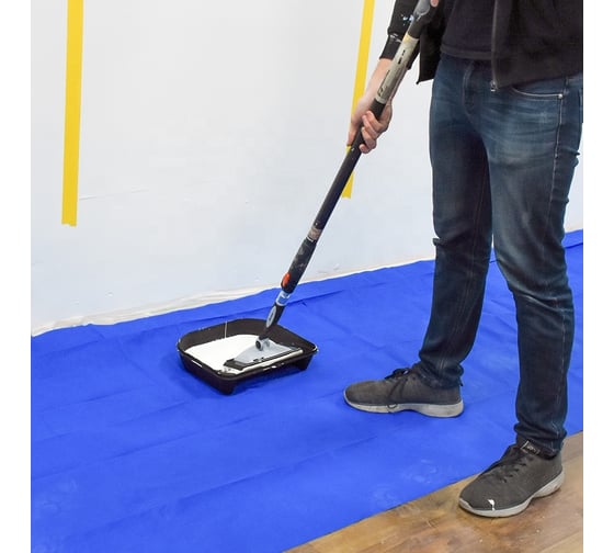 Ткань укрывная защитная многоразовая BLUE DEFENDER для ремонта 1.22х4.57 м Rollingdog 80193