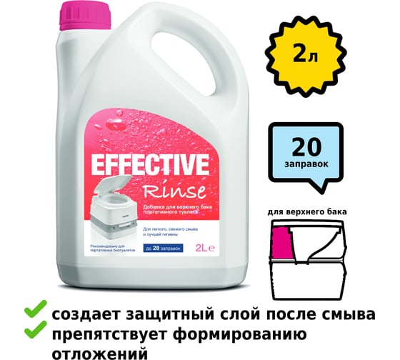 Туалетная жидкость Effective Rinse 2 л Thetford 30712RU