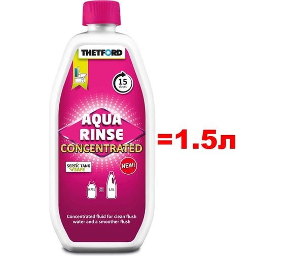 Туалетная жидкость AQUA RINSE CONCENTRATED 0.75 л Thetford 30651CW