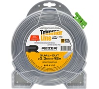 Леска DUAL-CUT 3.3 мм, 42 м, сечение квадрат Rezer 03.007.00018