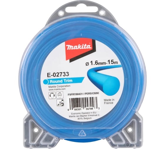 Леска триммерная круглая 1.6 мм, 15 м Makita E-02733