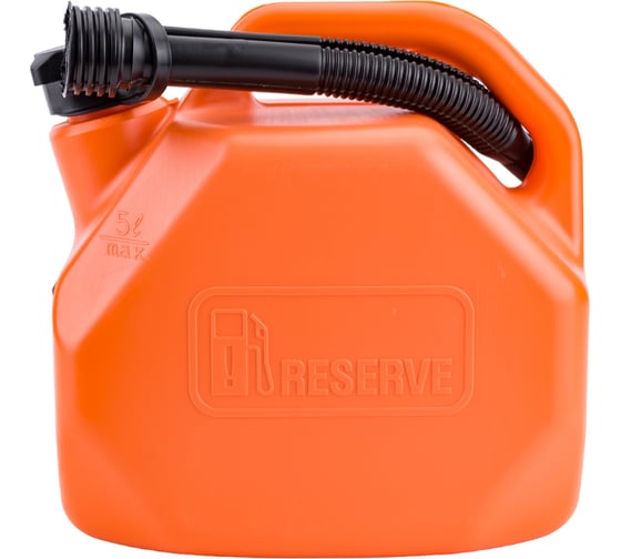 Канистра 5 л OCTANE RESERVE оранжевая для топлива (усиленная) с крышкой и лейкой 3ton 55381