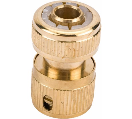 Коннектор SM-HQC0404 1/2" с аквастопом латунный ST SanTrade 0142