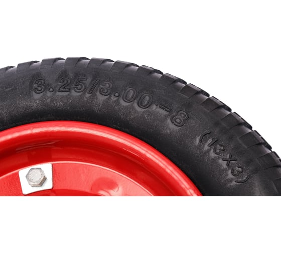Колесо полиуретановое без камеры 13x3.00-8, 16/90 мм для тачки ENIFIELD 13X3.00-8 16/90мм
