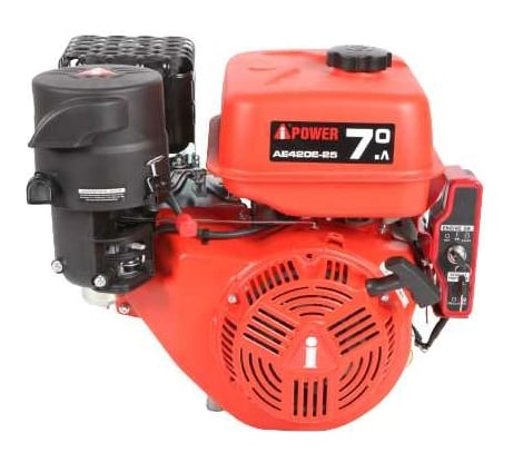 Двигатель бензиновый с электростартером AE420E-25 вал 25 мм, 14 л/с A-iPower 10006-01593-00